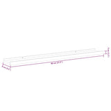 Wall Shelves 2 pcs High Gloss White 80x9x3 cm