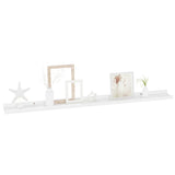 Wall Shelves 2 pcs High Gloss White 100x9x3 cm