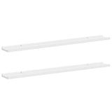 Wall Shelves 2 pcs White 100x9x3 cm