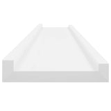 Wall Shelves 2 pcs White 100x9x3 cm