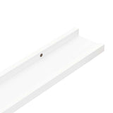 Wall Shelves 2 pcs White 100x9x3 cm