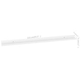 Wall Shelves 2 pcs White 115x9x3 cm