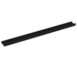 Wall Shelves 2 pcs Black 100x9x3 cm - Top-Down View