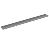 Wall Shelves 2 pcs Grey 100x9x3 cm - Top-Down View