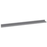Wall Shelves 2 pcs Grey 100x9x3 cm