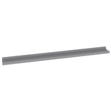 Wall Shelves 2 pcs Grey 100x9x3 cm - 45-Degree Angle