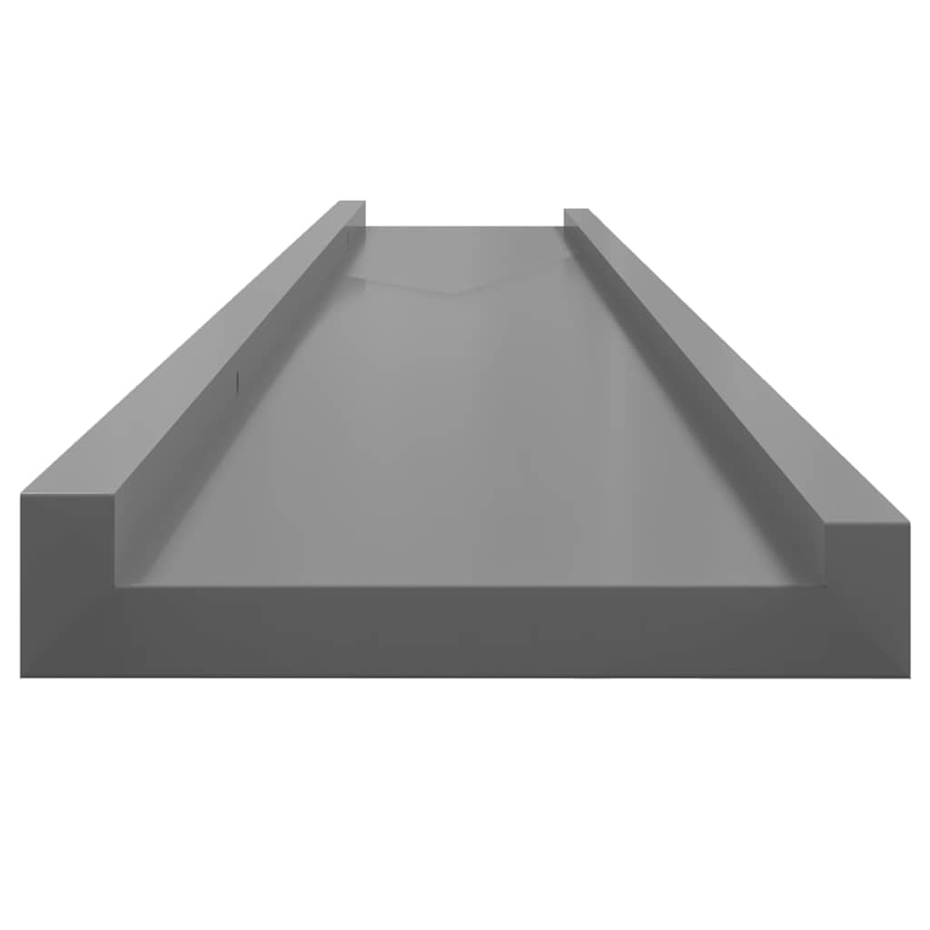 Wall Shelves 2 pcs Grey 115x9x3 cm