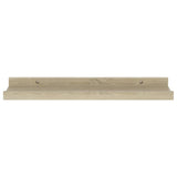 Wall Shelves 2 pcs Sonoma Oak 40x9x3 cm - 45-Degree Angle