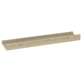 Wall Shelves 2 pcs Sonoma Oak 40x9x3 cm - Rear View