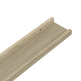 Wall Shelves 2 pcs Sonoma Oak 40x9x3 cm - Close-Up Angle