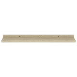 Wall Shelves 2 pcs Sonoma Oak 60x9x3 cm - Top-Down View
