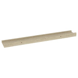 Wall Shelves 2 pcs Sonoma Oak 60x9x3 cm - Rear View