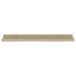 Wall Shelves 2 pcs Sonoma Oak 80x9x3 cm