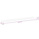 Wall Shelves 2 pcs Sonoma Oak 80x9x3 cm
