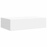 Wall-mounted Drawer Shelf White 40x23.5x10cm MDF - 45-Degree Angle