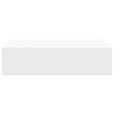 Wall-mounted Drawer Shelf White 40x23.5x10cm MDF - Rear View