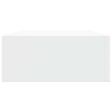 Wall-mounted Drawer Shelf White 40x23.5x10cm MDF - Close-Up Angle