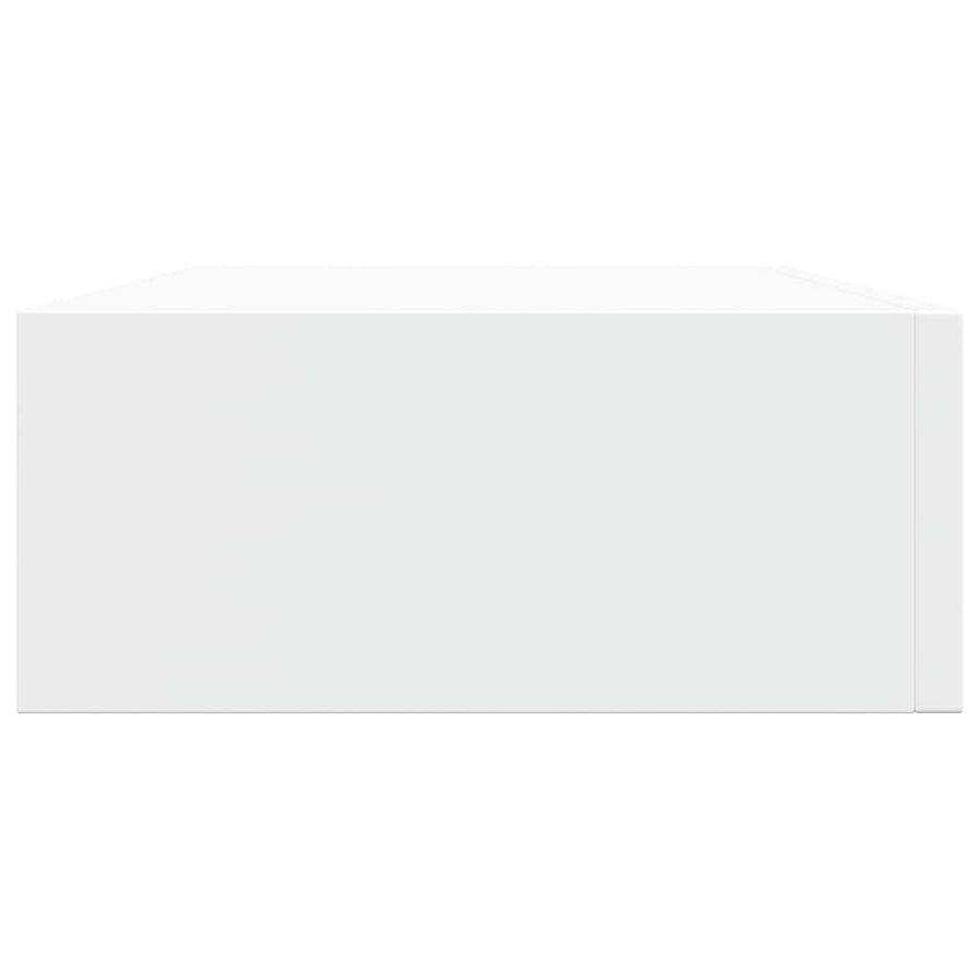 Wall-mounted Drawer Shelf White 40x23.5x10cm MDF