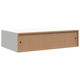 Wall-mounted Drawer Shelf White 40x23.5x10cm MDF - Low Angle