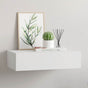 Wall-mounted Drawer Shelf White 40x23.5x10cm MDF