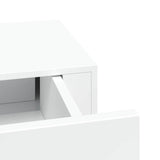 Wall-mounted Drawer Shelves 2 pcs White 40x23.5x10 cm MDF