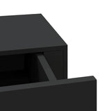 Wall-mounted Drawer Shelf Black 40x23.5x10cm MDF - Extra Image