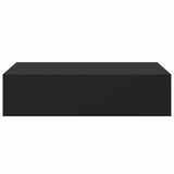 Wall-mounted Drawer Shelves 2 pcs Black 40x23.5x10cm MDF