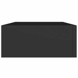 Wall-mounted Drawer Shelves 2 pcs Black 40x23.5x10cm MDF