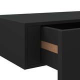 Wall-mounted Drawer Shelves 2 pcs Black 40x23.5x10cm MDF - Extra Image