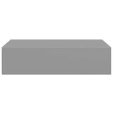 Wall-mounted Drawer Shelf Grey 40x23,5x10cm MDF