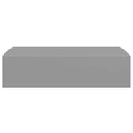 Wall-mounted Drawer Shelf Grey 40x23,5x10cm MDF