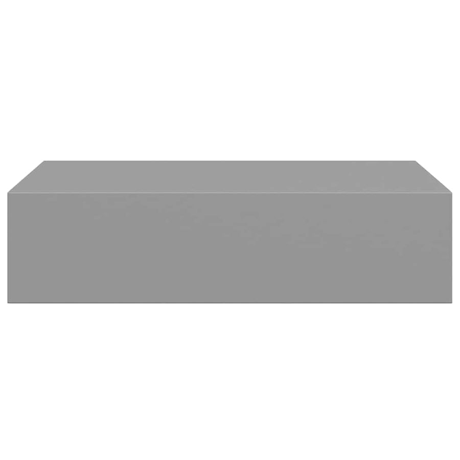 Wall-mounted Drawer Shelf Grey 40x23,5x10cm MDF