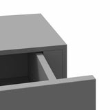 Wall-mounted Drawer Shelf Grey 40x23,5x10cm MDF - Extra Image