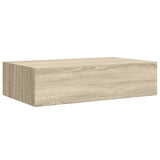 Wall-mounted Drawer Shelf Oak 40x23.5x10cm MDF - 45-Degree Angle