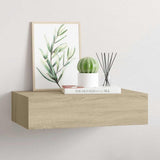 Wall-mounted Drawer Shelf Oak 40x23.5x10cm MDF