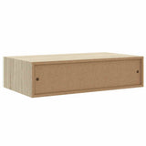 Wall Drawer Shelves 2 pcs Oak and White 40x23.5x10cm MDF