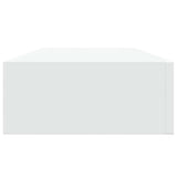Wall-mounted Drawer Shelf White 60x23.5x10 cm MDF - Close-Up Angle