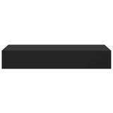 Wall-mounted Drawer Shelves 2 pcs Black 60x23.5x10cm MDF