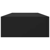 Wall-mounted Drawer Shelves 2 pcs Black 60x23.5x10cm MDF