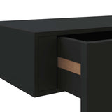 Wall-mounted Drawer Shelves 2 pcs Black 60x23.5x10cm MDF - Extra Image