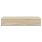 Wall-mounted Drawer Shelf Oak 60x23.5x10cm MDF