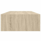 Wall-mounted Drawer Shelves 2 pcs Oak 60x23.5x10cm MDF - Low Angle