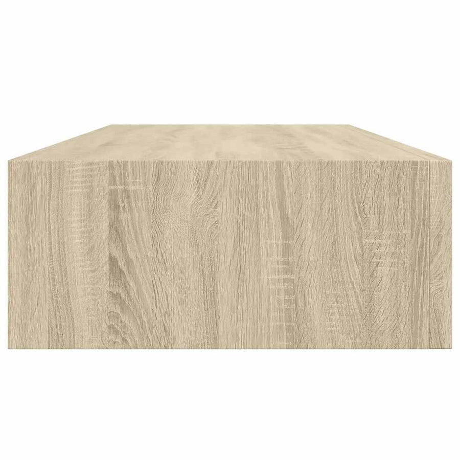 Wall-mounted Drawer Shelves 2 pcs Oak 60x23.5x10cm MDF