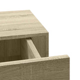 Wall-mounted Drawer Shelves 2 pcs Oak 60x23.5x10cm MDF