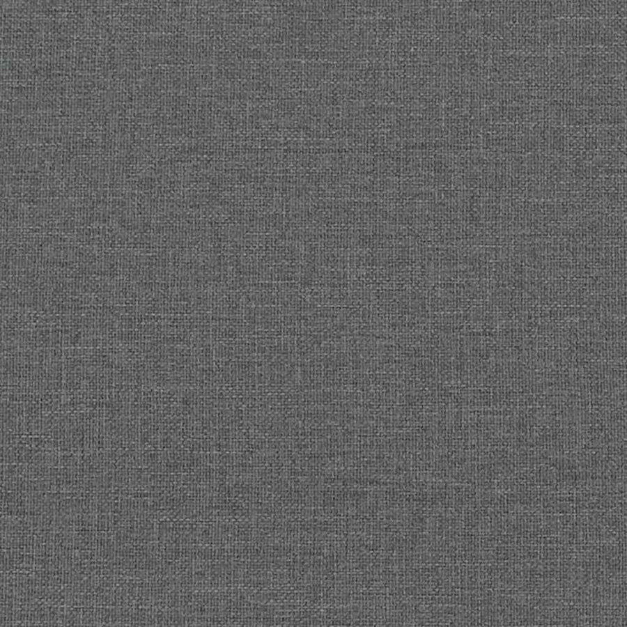 Relaxing Chair with a Stool Dark Grey Fabric