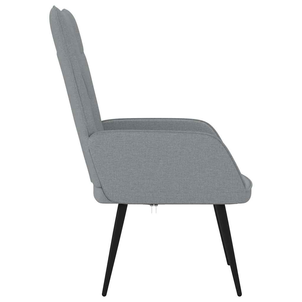 Relaxing Chair Light Grey Fabric