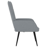 Relaxing Chair Light Grey Fabric - Top-Down View