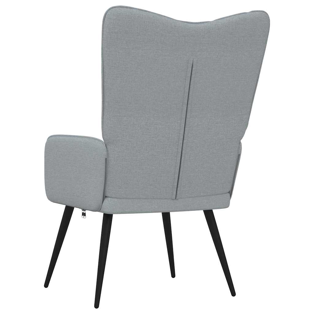 Relaxing Chair Light Grey Fabric