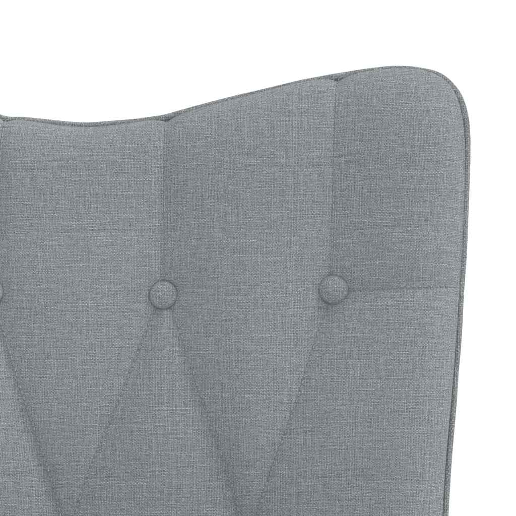 Relaxing Chair Light Grey Fabric
