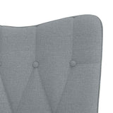 Relaxing Chair Light Grey Fabric